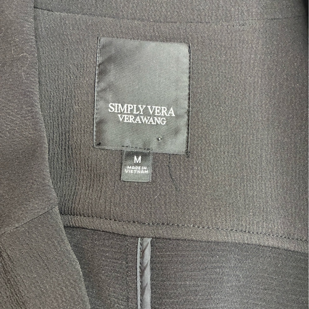 Simply Vera Vera Wang NWT Women’s Black Double Breasted Dress Size Medium - Picture 8 of 8